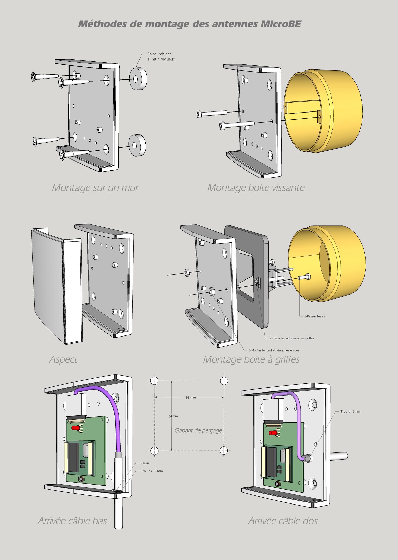 Montage antenne RFID