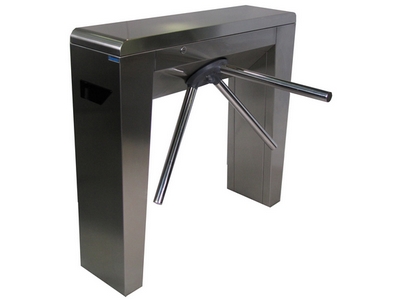 Tripod turnstile using RFID badge