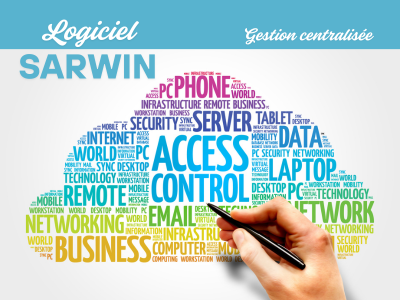 Logiciel de contrle d'accs  gestion centralise par badge RFID