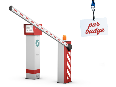 Barrire automatique par badge RFID